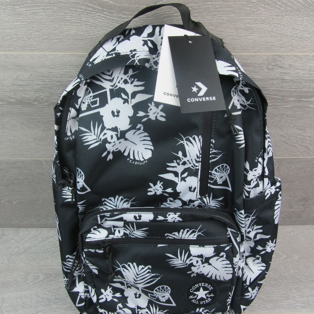 Converse Chuck Taylor Black Floral Go Backpack - Picture 2 of 8